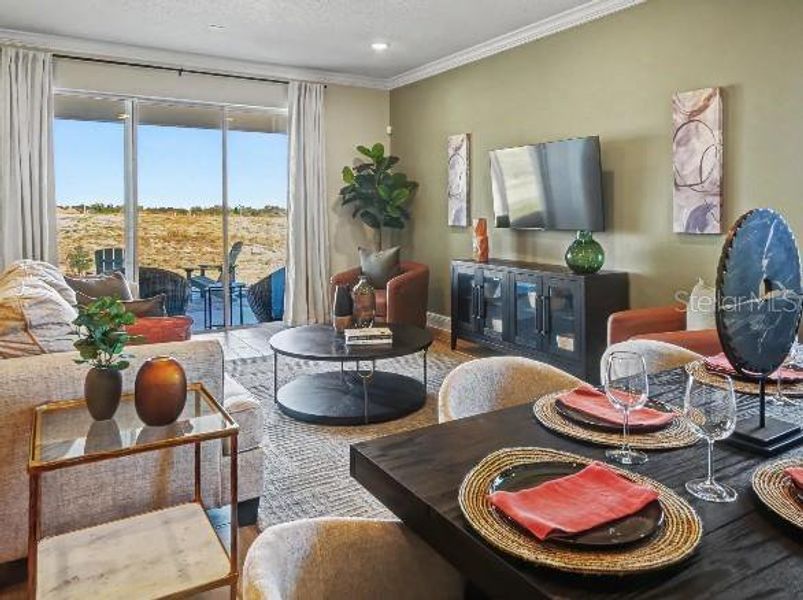 Furnished interior view inside a new home in Oakstone Farms, Leesburg (Image 21).