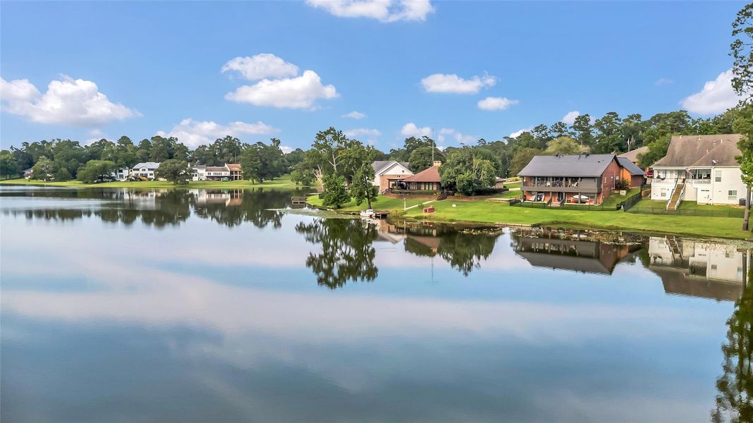 One of the lakes in Elkins, across from 1511 Greenbriar