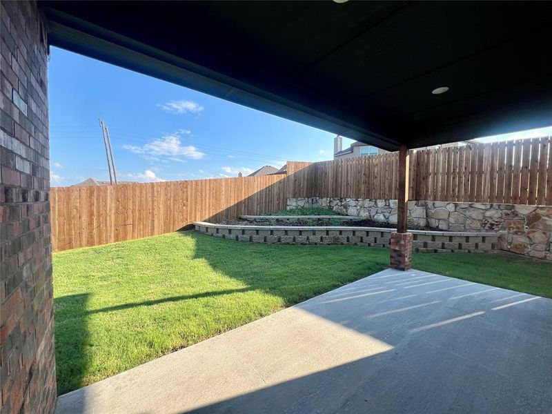 Exterior details and patio area of a home in The Preserve At Country Ridge, Sherman (Image 2).