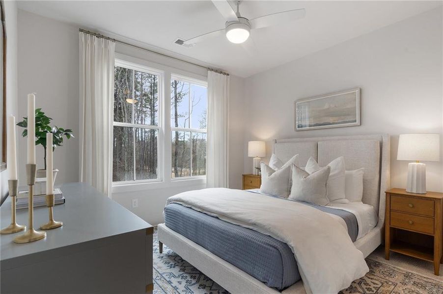 Furnished interior view inside a new home in , Alpharetta (Image 17).