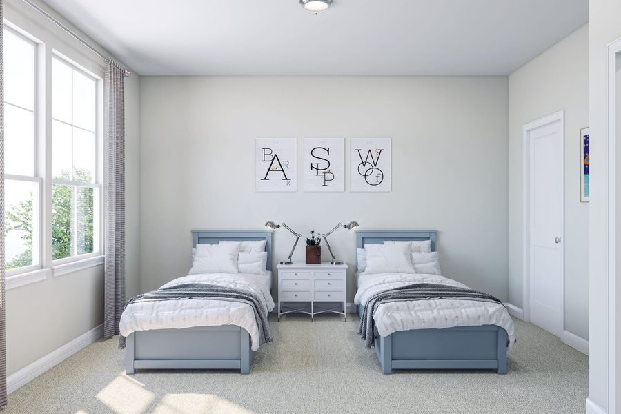 Representative furnished interior of a home built from the Verdin by Tri Pointe Homes in Oakhill Reserve, Tomball (Image 17).