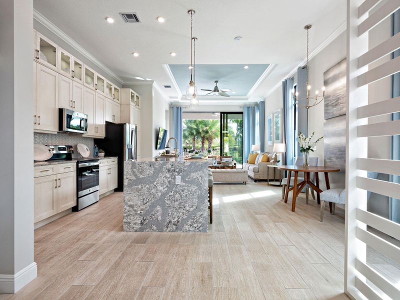 Furnished interior view inside a new home in PGA Village Verano, Port St. Lucie (Image 4).