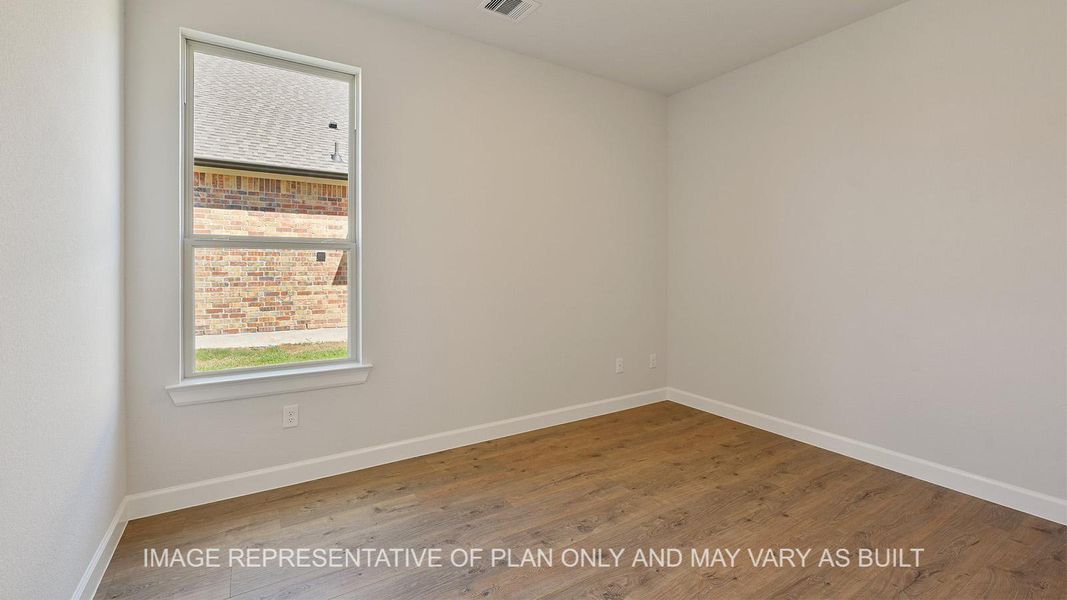 Representative unfurnished interior of a home built from the Hampton by D.R. Horton in Wellborn Settlement, College Station (Image 26). Representative unfurnished interior of a home built from the Hampton by D.R. Horton in Wellborn Settlement, College Station (Image 26).
