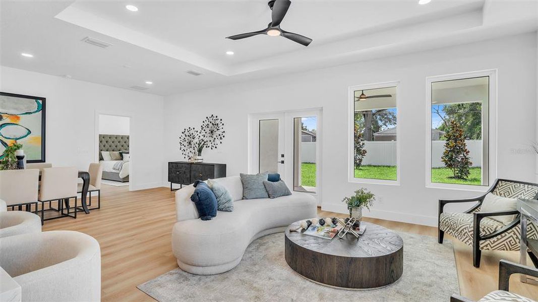Furnished interior view inside a new home in , St. Petersburg (Image 9).