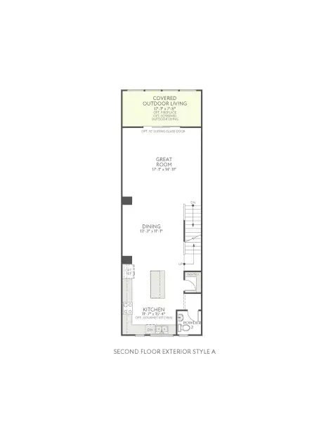2D floor plan layout of this home in Old Town Village, Waxhaw, NC (Image 4).