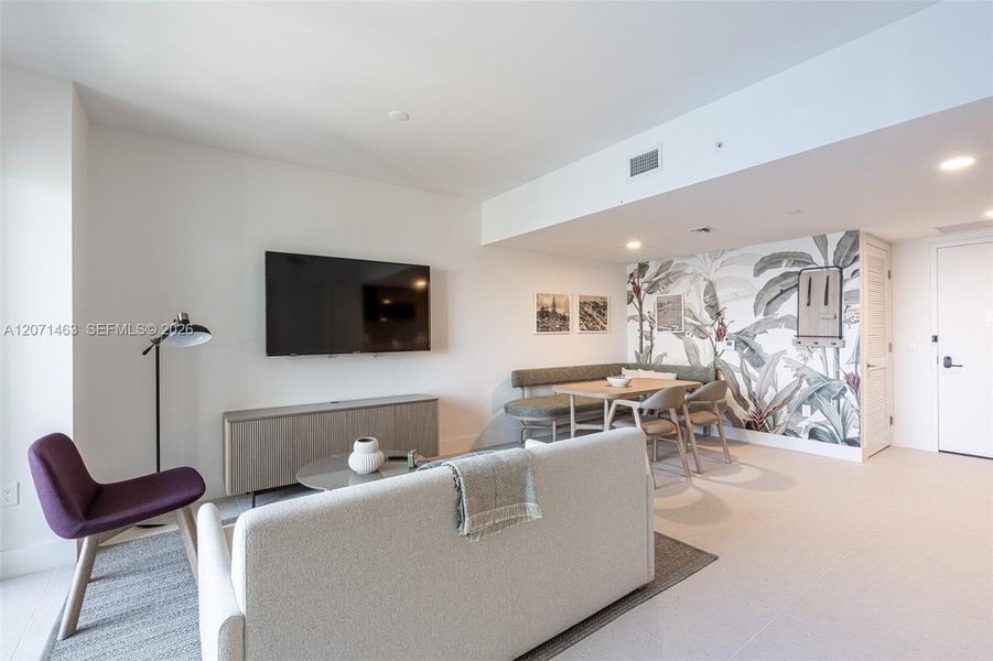 Furnished interior view inside a new home in , Miami (Image 14).
