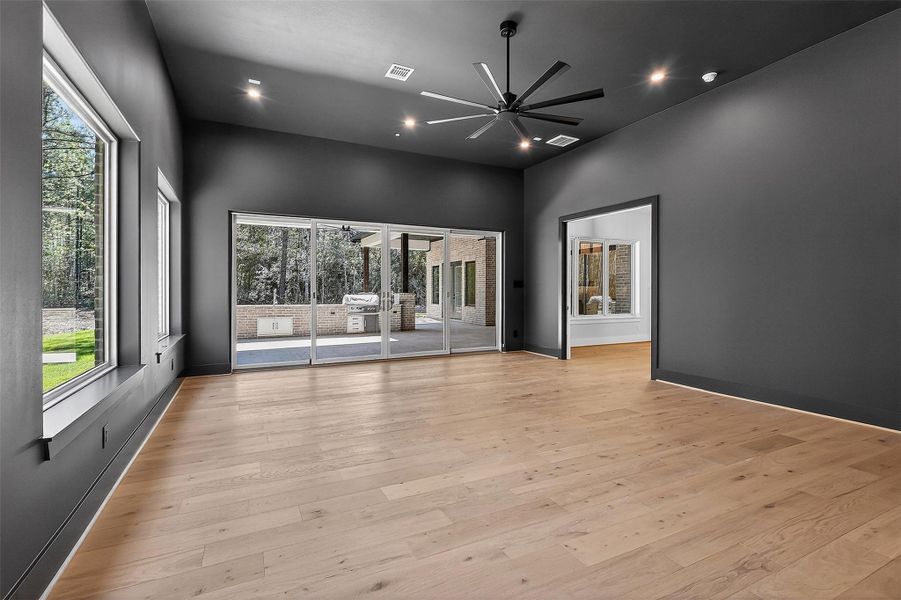 An open layout allows for seamless flow between activities, perfect for hosting guests.