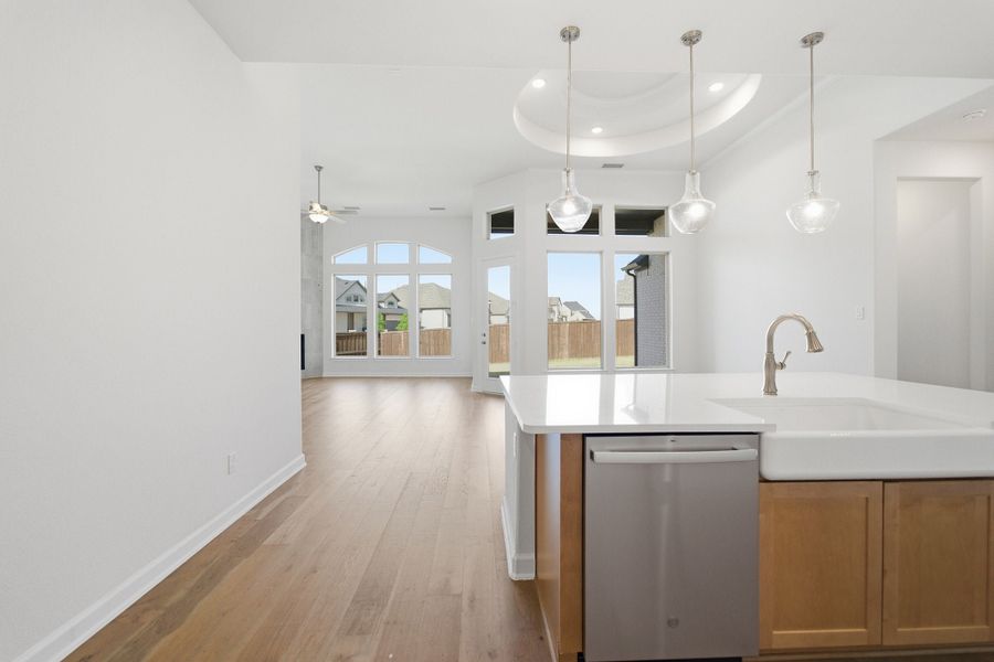 Furnished interior view inside a new home in Sonoma Verde, Heath (Image 8).