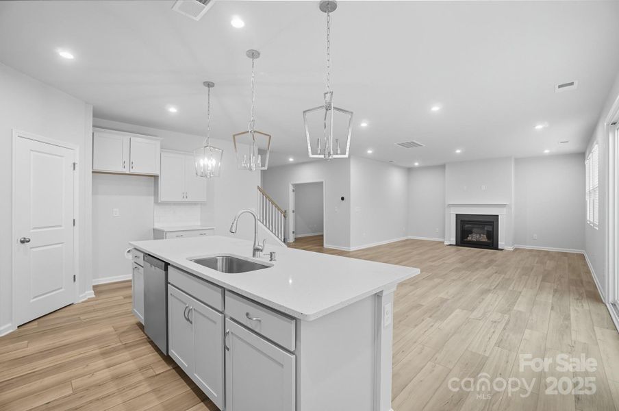 Furnished interior view inside a new home in Waxhaw Landing, Monroe (Image 17).