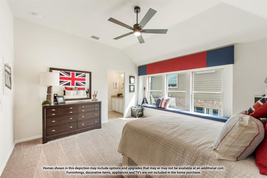 Furnished interior view inside a new home in Union Park, Little Elm (Image 19).