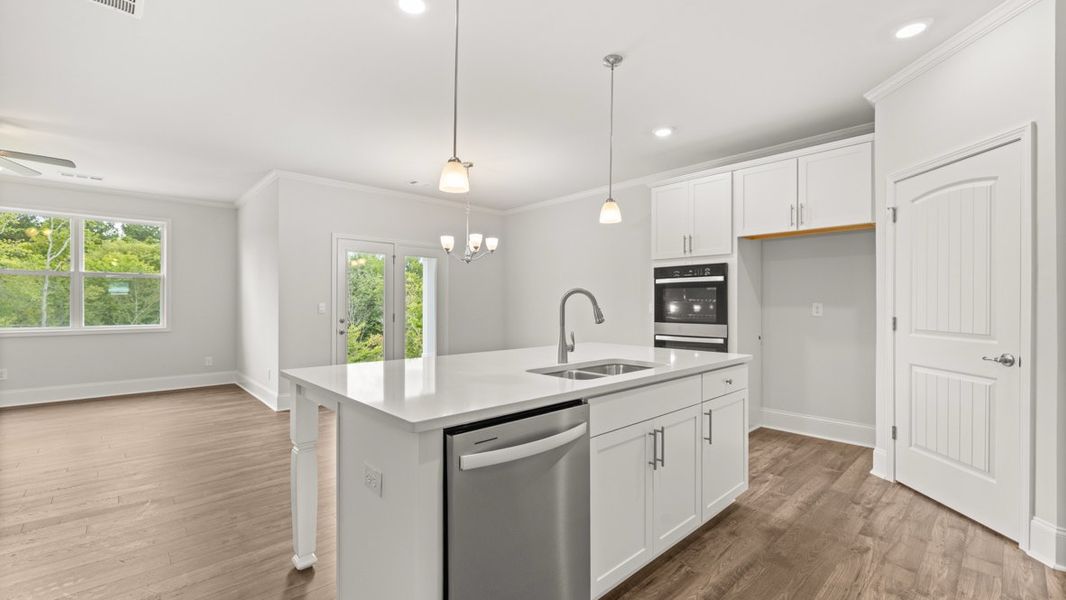 Representative furnished interior of a home built from the Caliborne by D.R. Horton in Hamptons at Riverwood North, Dallas (Image 4).