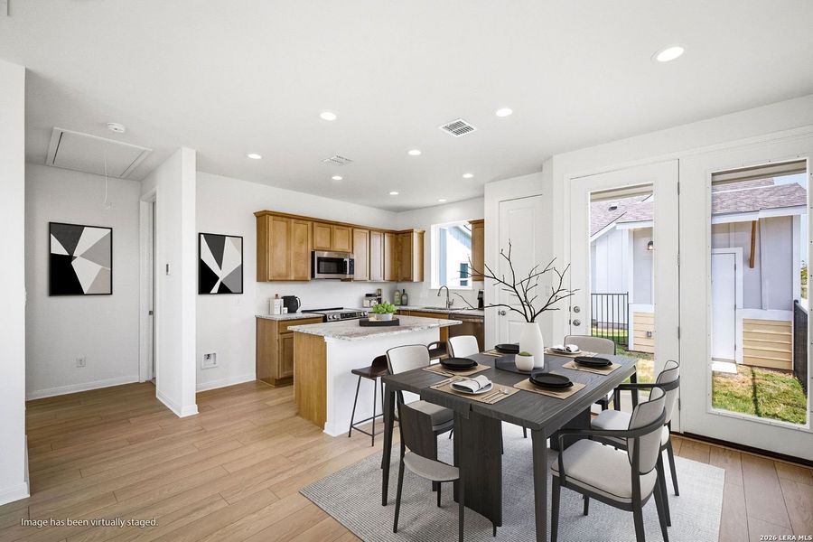 Furnished interior view inside a new home in Garten Haus, New Braunfels (Image 14).