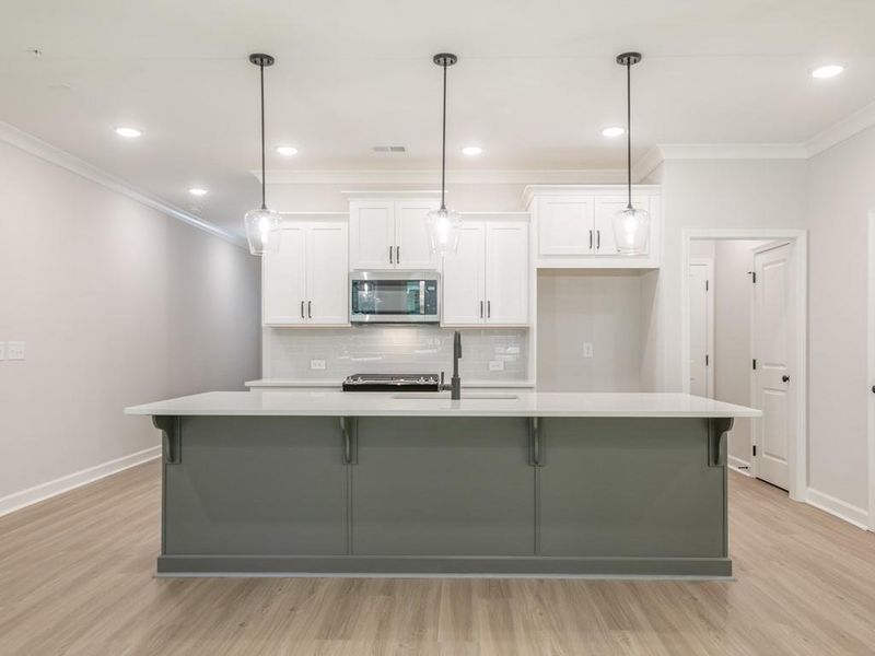 Furnished interior view inside a new home in Bluffs at Bells Ferry, Marietta (Image 3).
