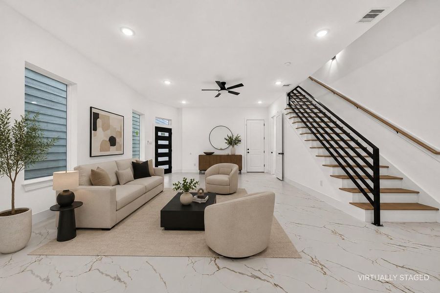 Furnished interior view inside a new home in , Houston (Image 13).