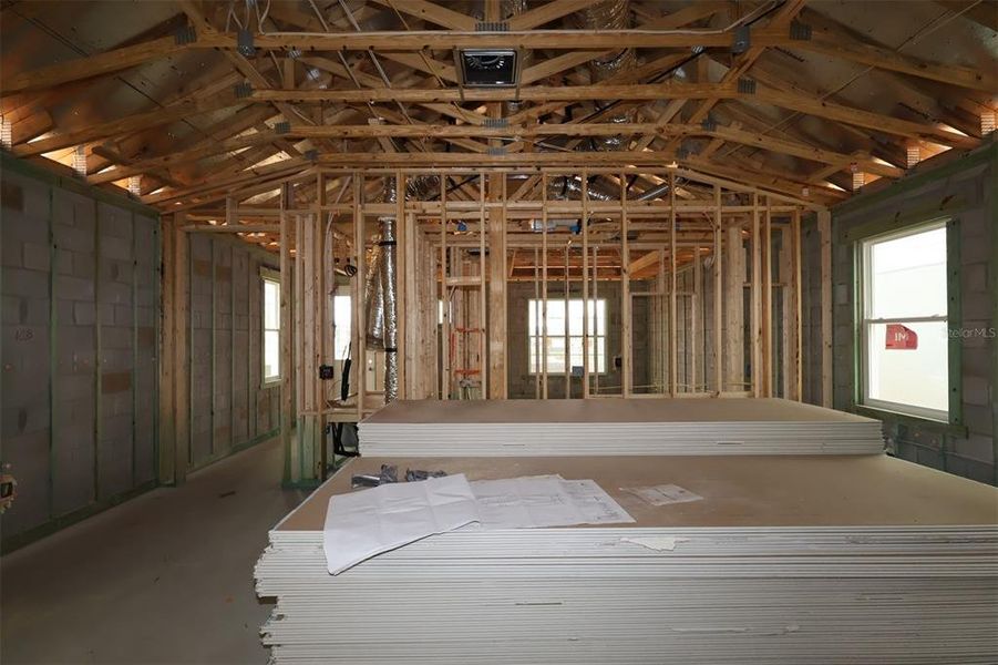 In-progress construction of a new home in Lake Star at Ovation, Winter Garden, FL (Image 22). In-progress construction of a new home in Lake Star at Ovation, Winter Garden, FL (Image 22).