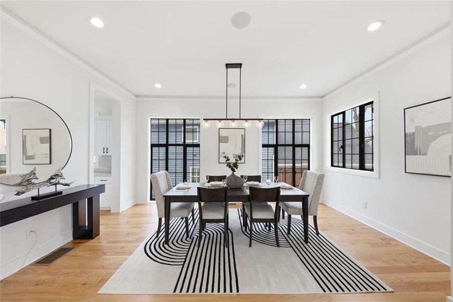 Furnished interior view inside a new home in , Brookhaven (Image 17).