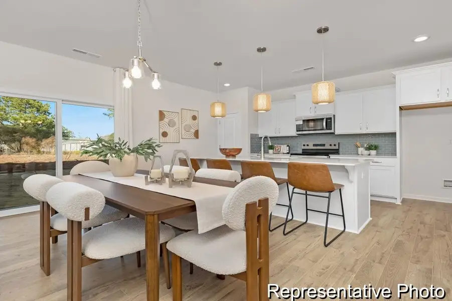 Furnished interior view inside a new home in Morgan Hills, Albemarle (Image 4).