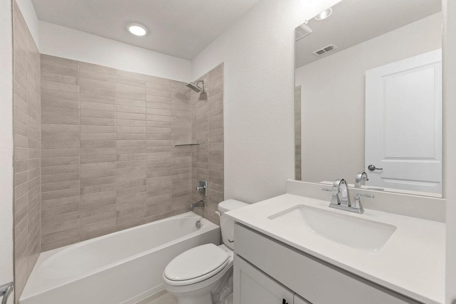 Furnished interior view inside a new home in Discovery Collection at Painted Tree Village, McKinney (Image 11). Furnished interior view inside a new home in Discovery Collection at Painted Tree Village, McKinney (Image 11).