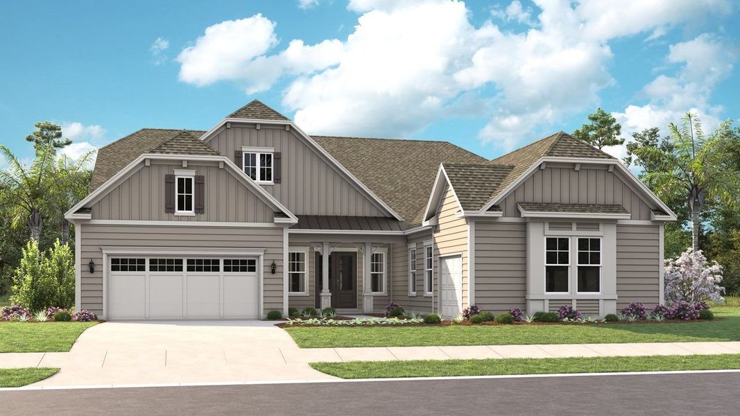 Representative exterior photo of a completed home built from the Valerie by Kolter Homes in Cresswind at Spring Haven, Newnan, GA (Image 25).