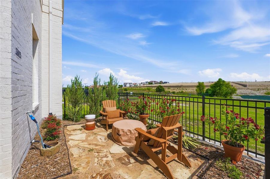 Exterior details and patio area of a home in , Aledo (Image 23).