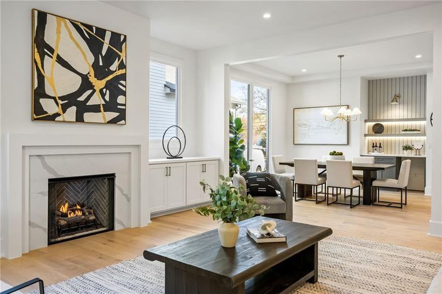 Furnished interior view inside a new home in , Chamblee (Image 15).