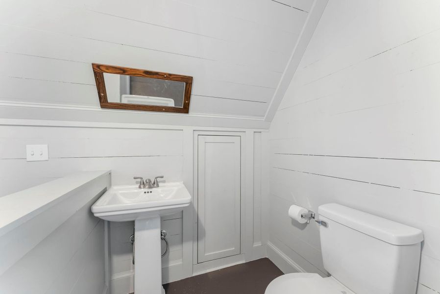 Upstairs half bath Upstairs half bath