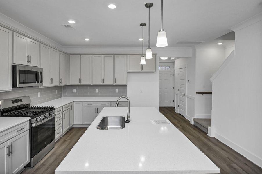 Furnished interior view inside a new home in Lake Carolina Townhomes, Columbia (Image 11).