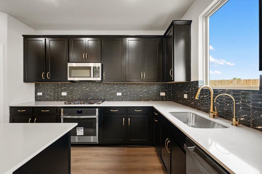 Furnished interior view inside a new home in Patterson Ranch, Georgetown (Image 7). Furnished interior view inside a new home in Patterson Ranch, Georgetown (Image 7).