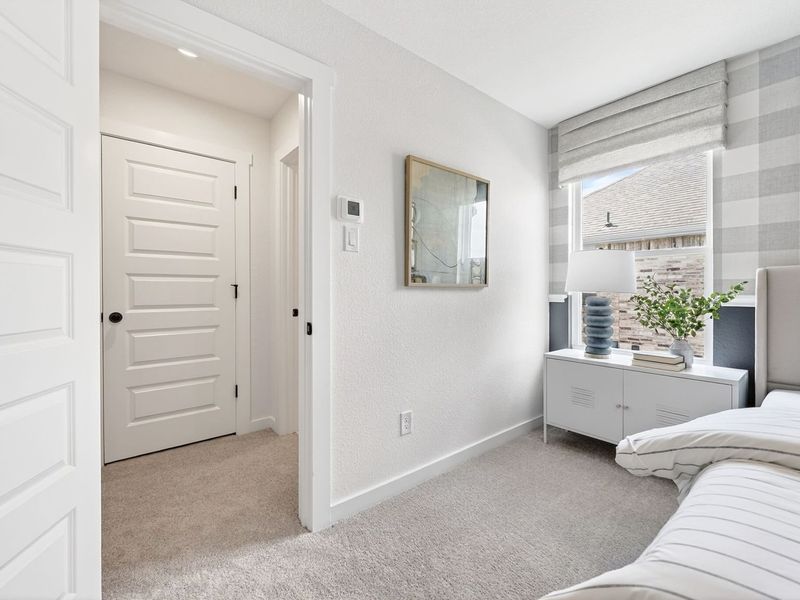 Furnished interior view inside a new home in Parks at Foster Crossing, Anna (Image 35).