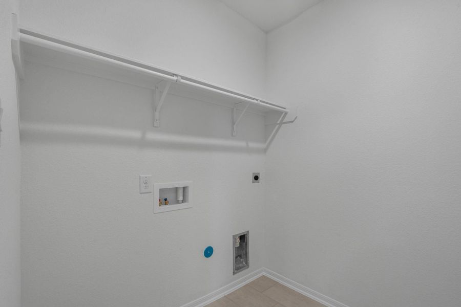 The laundry room layout is carefully planned for optimal workflow with designated areas for washing, drying, and storing. The laundry room layout is carefully planned for optimal workflow with designated areas for washing, drying, and storing.