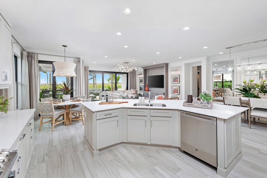 Representative furnished interior of a home built from the Bimini by GL Homes in Valencia Parc at Riverland, Port St. Lucie (Image 8).