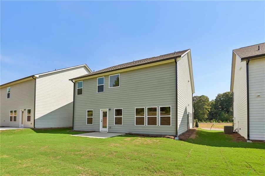 Exterior details and patio area of a home in Langston Reserve, Cartersville (Image 3).