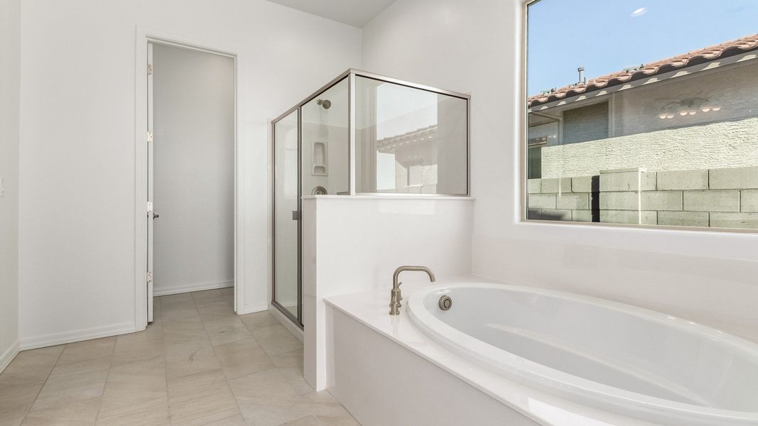 Furnished interior view inside a new home in Arroyo Seco - Hacienda, Buckeye (Image 14).