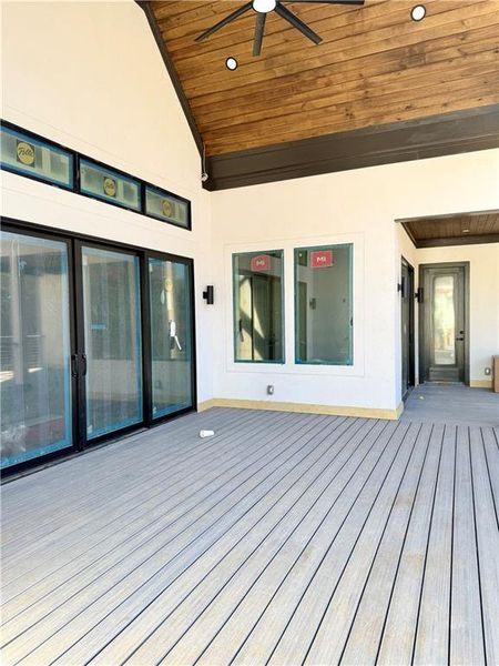 Exterior details and patio area of a home in , Flowery Branch (Image 8).