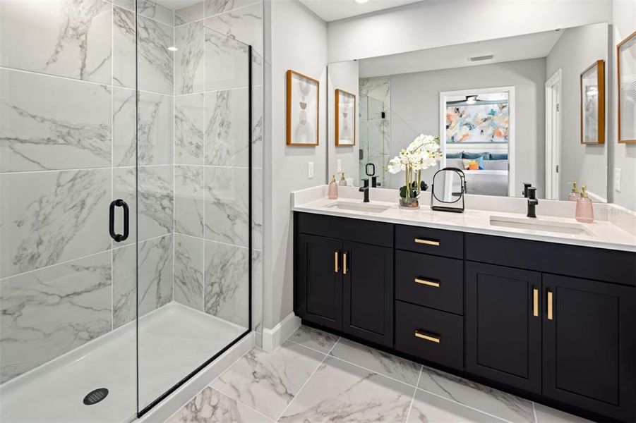 Furnished interior view inside a new home in Gardenia Reserve, Apopka (Image 15).