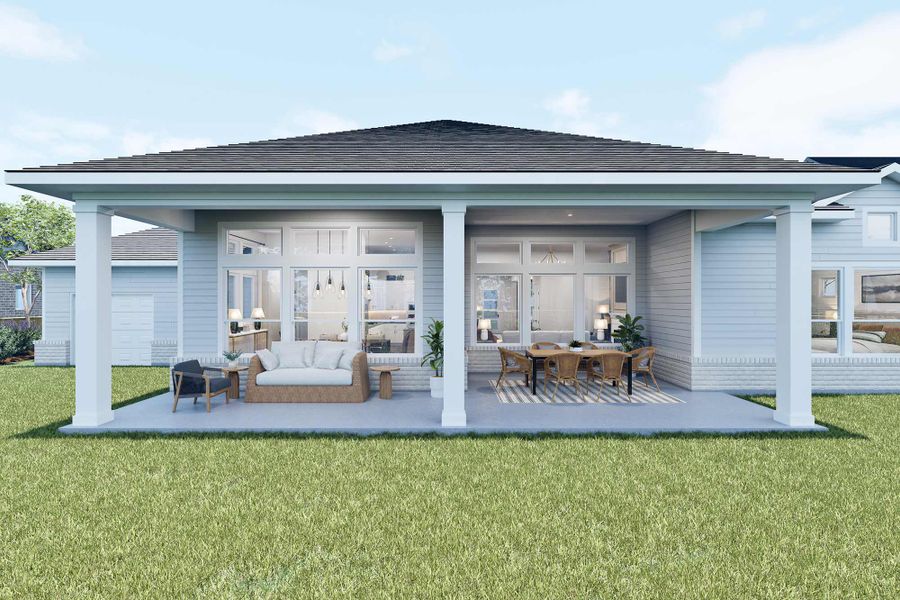 Representative exterior details of a home built from the The Heartstone by David Weekley Homes in Lakeview - Estate Collection, Waller (Image 4). Representative exterior details of a home built from the The Heartstone by David Weekley Homes in Lakeview - Estate Collection, Waller (Image 4).