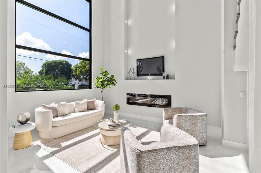 Furnished interior view inside a new home in , Miami (Image 27).