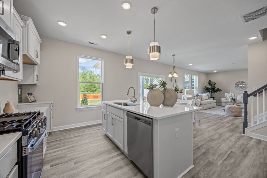 Furnished interior view inside a new home in Neill's Pointe, Angier (Image 9).