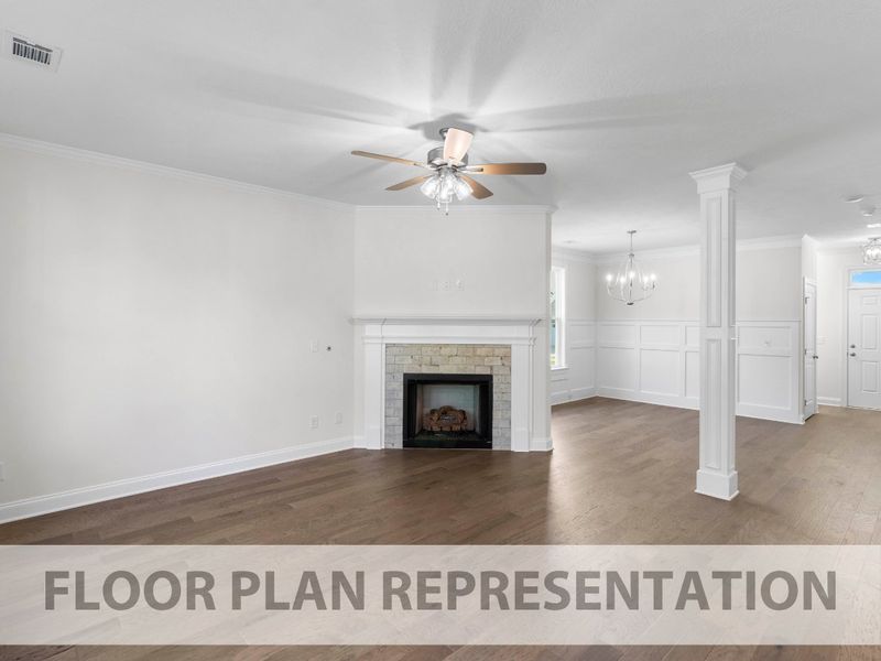 Spacious, unfurnished interior of a new home in Forrest Bluff, North Augusta (Image 9).