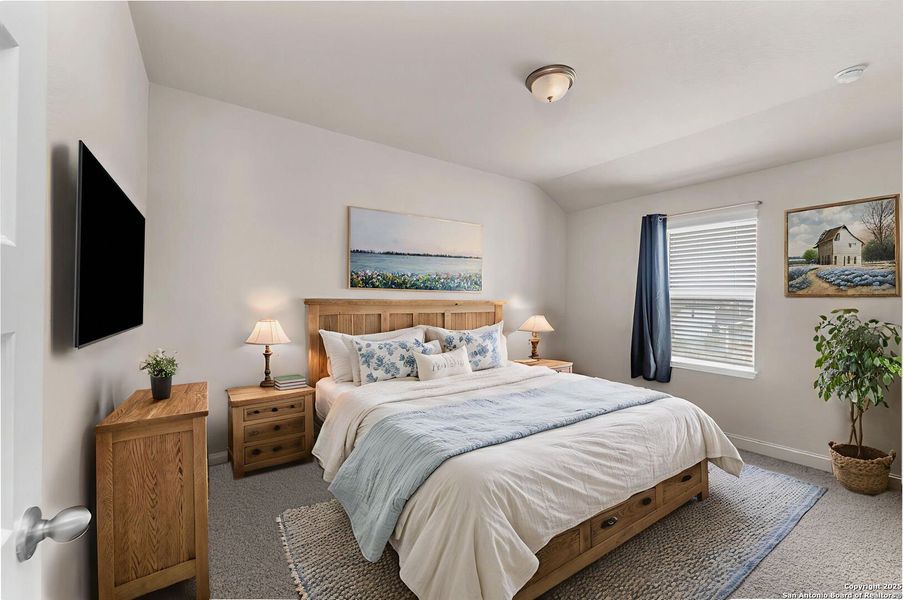 Furnished interior view inside a new home in Saddle Creek Ranch, Cibolo (Image 18). Furnished interior view inside a new home in Saddle Creek Ranch, Cibolo (Image 18).