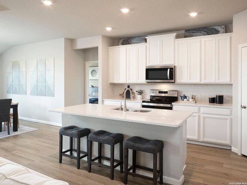 Furnished interior view inside a new home in Remington Ranch, San Antonio (Image 8).