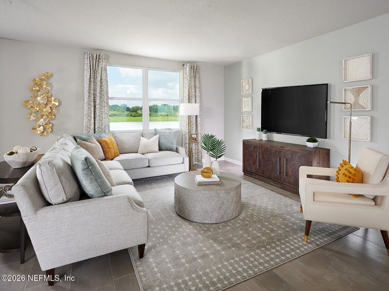 Furnished interior view inside a new home in Lakes at Bella Lago - Signature Series, Green Cove Springs (Image 4).