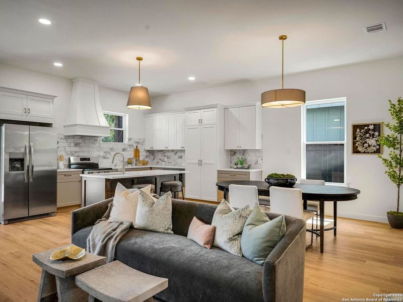 Furnished interior view inside a new home in , San Antonio (Image 25). Furnished interior view inside a new home in , San Antonio (Image 25).