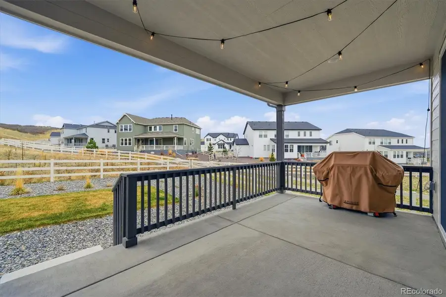 Covered back patio to enjoy those warm Colorado summer evenings.