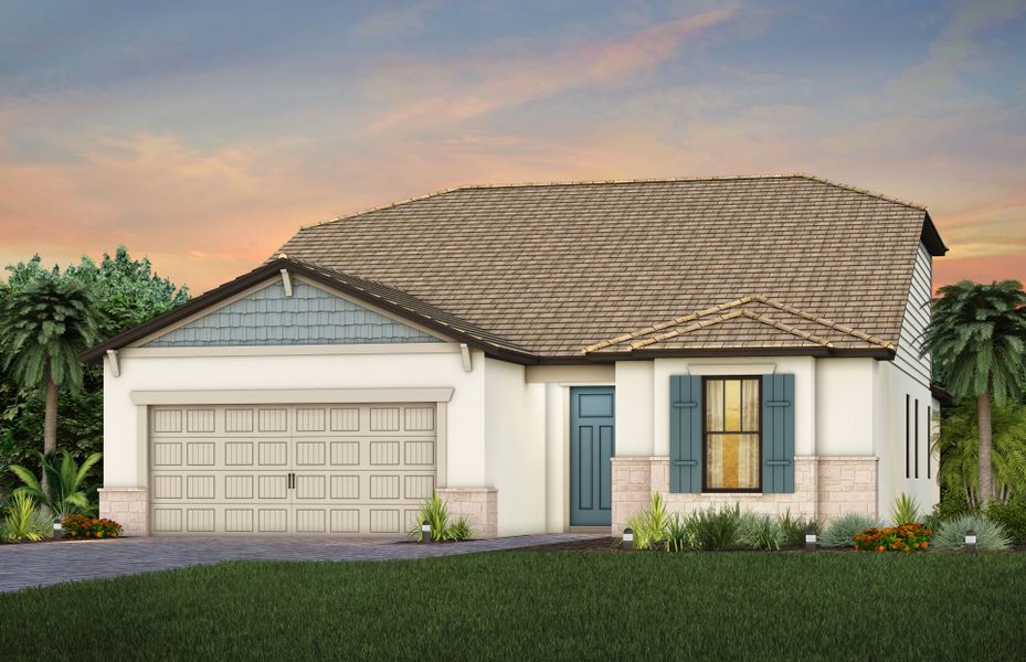 Exterior C2 with optional stone detail