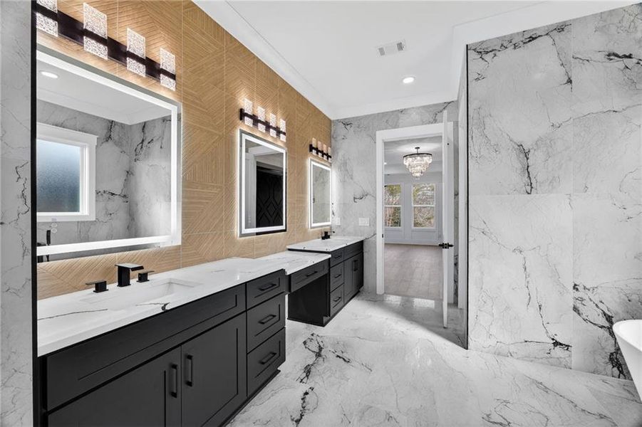 Furnished interior view inside a new home in , Buford (Image 13).