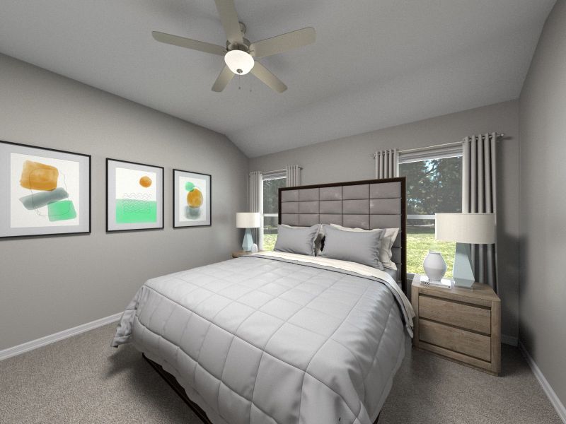 Furnished interior view inside a new home in Colony at Cole Springs - Arbor Collection, Buda (Image 5).