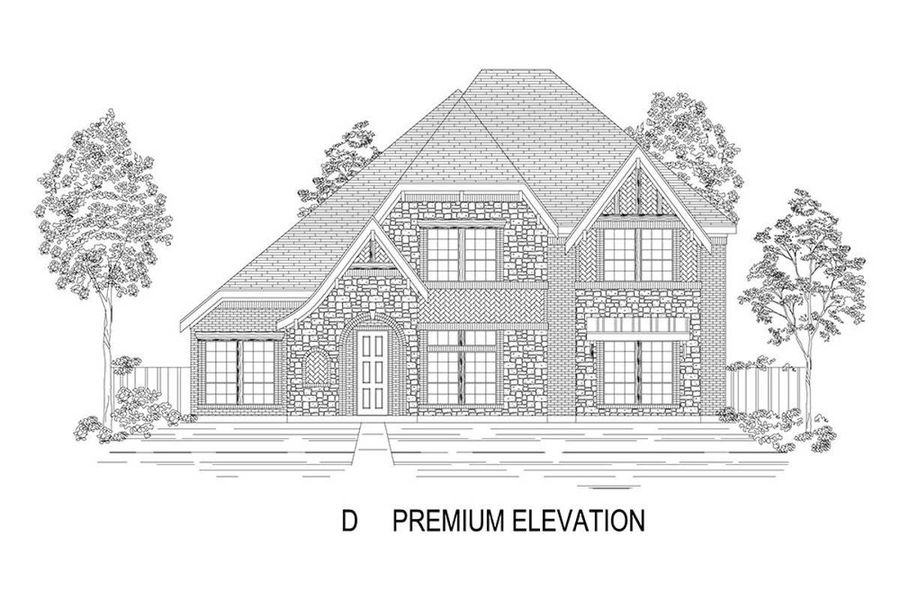 Representative rendering of the exterior for the Canterbury 2R (w/Game) by First Texas Homes (Image 9).