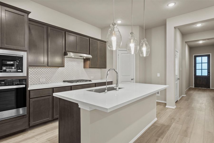 Furnished interior view inside a new home in The Highlands, Porter (Image 13).