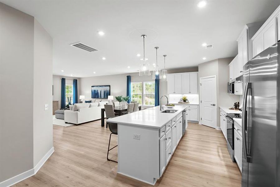 Representative furnished interior of a home built from the Palladio Ranch by Ryan Homes in Ravenfield, Charlotte (Image 10).